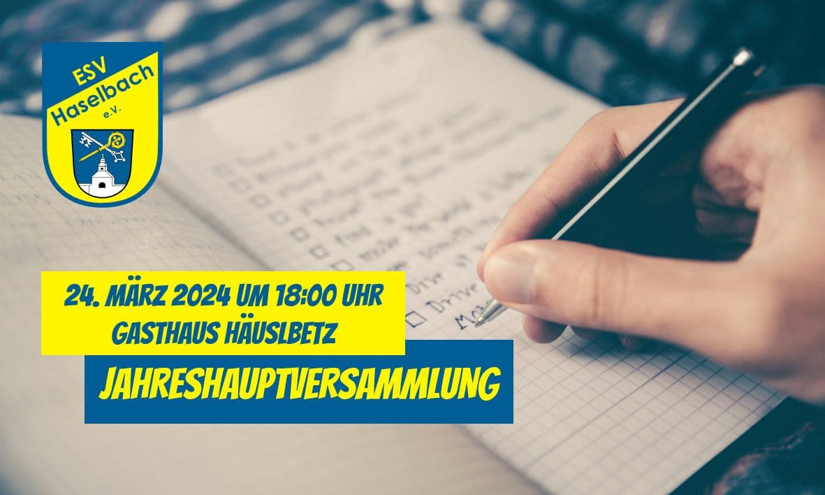 Einladung zur Jahreshauptversammlung 2024