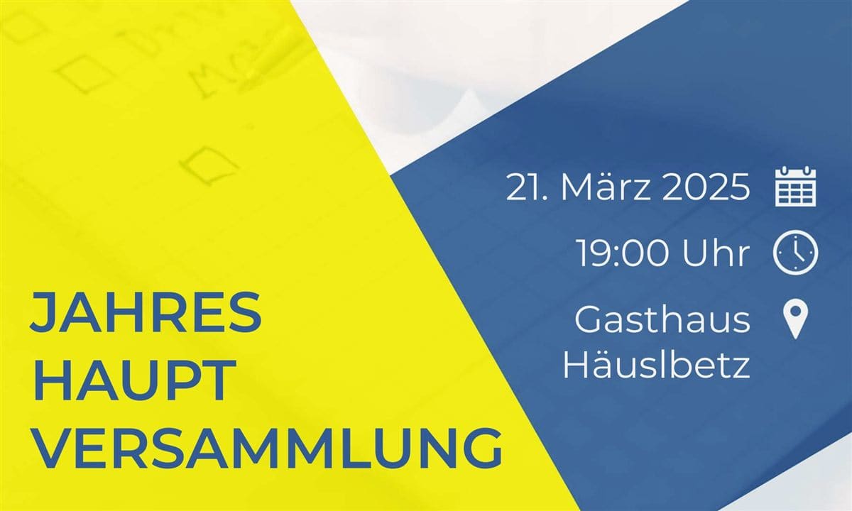 Einladung zur Jahreshauptversammlung